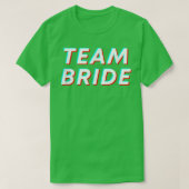 Retro Rave Festival Team Bride Bachelorette Bach B Tシャツ (デザイン正面)
