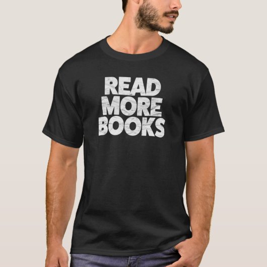 Retro Read More Books Graphic Tシャツ (正面)