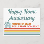 Retro Real Estate Company House Marketing ポストカード (正面)