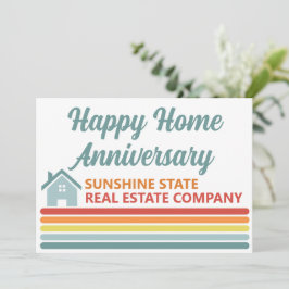 Retro Real Estate Company House Marketing Card