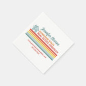 Retro Real Estate Company Open House Marketing スタンダードカクテルナプキン (角)