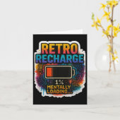 “retro Recharge – Mentally Loading…”  カード (黄色い花)