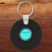 Retro Record Album Custom Label  キーホルダー (正面)