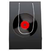 Retro Record Gift Bag ミディアムペーパーバッグ (裏面)