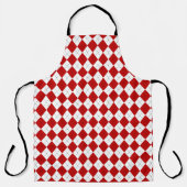 Retro Red Argyle Chef’s Apron エプロン (正面)