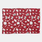 Retro Red Kitchen キッチンタオル (横)