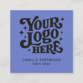 Retro Red Mustard Custom Company Logo スクエア名刺 (正面)