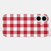 Retro Red Picnic Check Farmhouse Design Case-Mate iPhoneケース (裏面 (横))