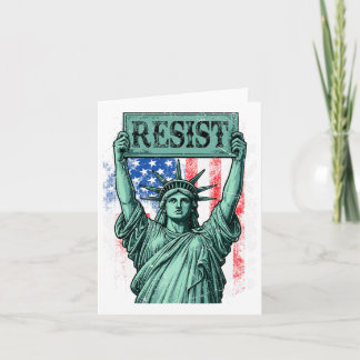 Retro Resist Not My President Anti-trump カード