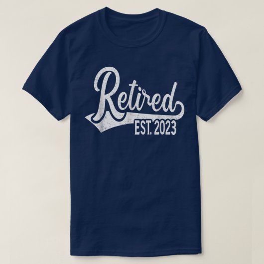 Retro Retired Est Tシャツ (デザイン正面)