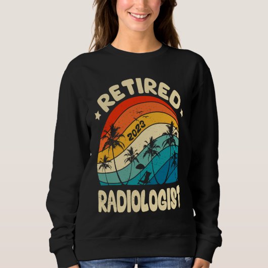 Retro Retired Radiologist Vintage Retirement Worke スウェットシャツ (正面)