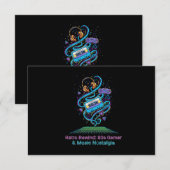 Retro Rewind: 80s Gamer & Music Nostalgia Gift 招待状 (正面/裏面)