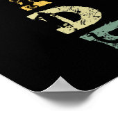 Retro Ride Dirt Bike Motocross Motorcycle Rider ポスター (角)