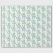 Retro Robot ラッピングペーパー (フラット)