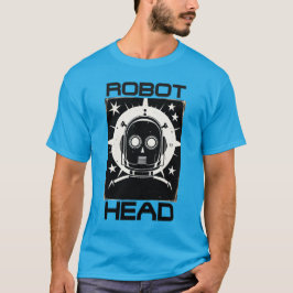 Retro Robot Head Tシャツ