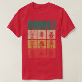 Retro Robots Evolution Robot Tシャツ (デザイン正面)