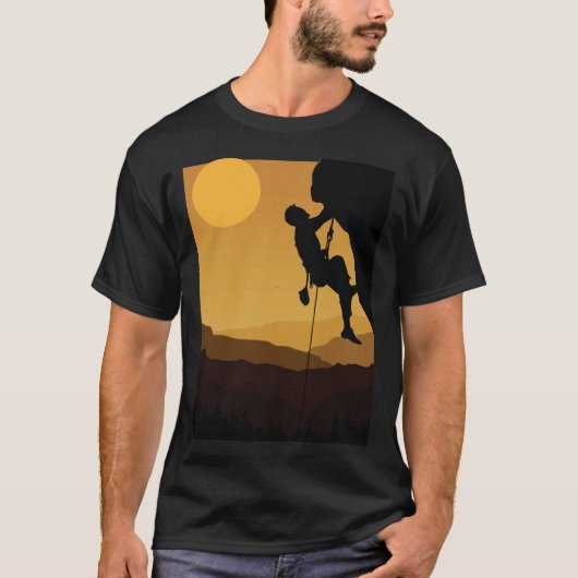 Retro Rock Climbing Bouldering 80s Mountain Rock C Tシャツ (正面)
