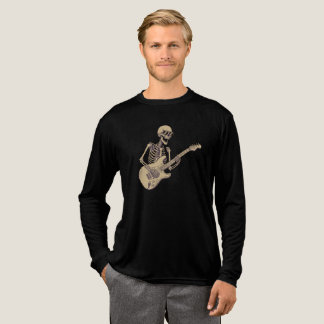 Retro Rock Skeleton Guitar Graphic トライブレンドＴシャツ