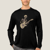 Retro Rock Skeleton Guitar Graphic トライブレンドＴシャツ (正面)