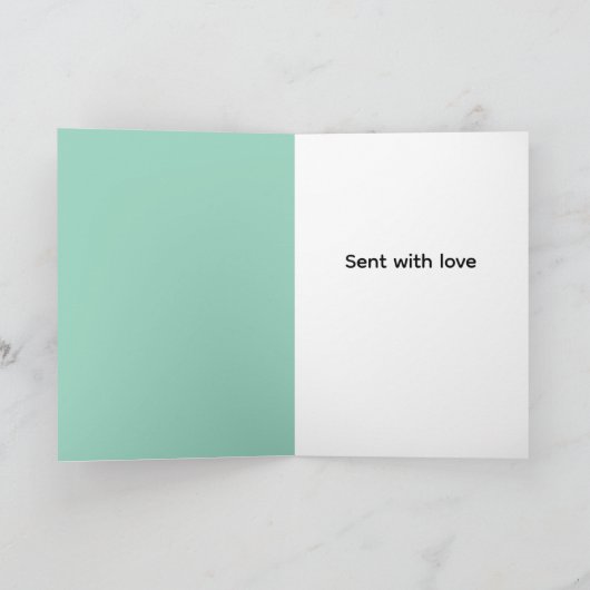 Retro rockin rabbit greeting  カード (内部)