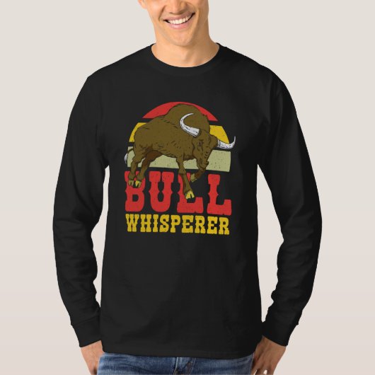 Retro Rodeo Bull Whisperer Tシャツ (正面)