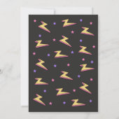 Retro Roller Skate 80s 90s Theme Birthday 招待状 (裏面)