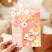 Retro Roller Skate Birthday Invitation 招待状
