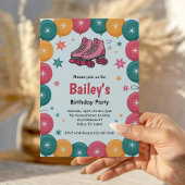 Retro Roller Skating Birthday 招待状