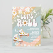 Retro Roller Skating Birthday Invitation 招待状 (スタンド正面)