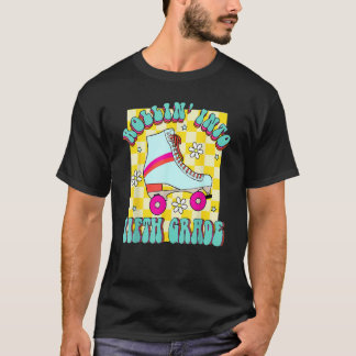 Retro Rollin' Into Fifth Grade Roller Skate Back T Tシャツ