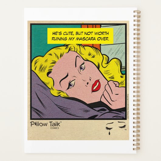 Retro Romance Comic: Crying Pillow Talk Design プランナー手帳 (裏面)