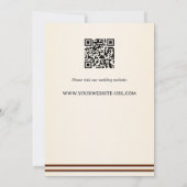 Retro Romantic Classical Music Rose Wedding 招待状 (裏面)