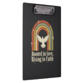 Retro rooted and rising faith design クリップボード (右)