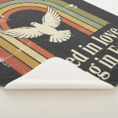 Retro rooted and rising faith design シェルパブランケット (3/4)