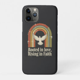 Retro rooted and rising faith design iPhone 11 proケース