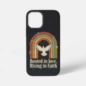 Retro rooted and rising faith design iPhoneケース (裏面)