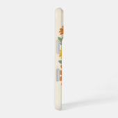 Retro Rounded Petal Daisy Art iPhone 16ケース (右側面)