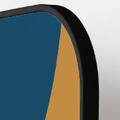 Retro Royal Gold Three Circle Stripe with Name ピックルボールラケット (左詳細)