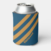 Retro Royal Gold Three Stripes with Name 缶クーラー (缶裏面)