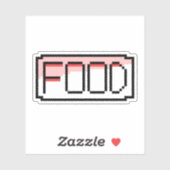 Retro RPG Pixel Art – Chat Box ‘Food’ シール (シート)