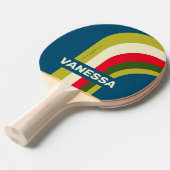 Retro Rugby Arch with Name 卓球ラケット (正面アングル)