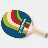 Retro Rugby Arch with Name 卓球ラケット (横)