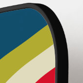 Retro Rugby Arch with Name & Initial ピックルボールラケット (左詳細)