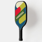 Retro Rugby Fusion with Name ピックルボールラケット (左)