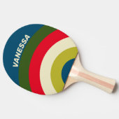 Retro Rugby Rising Stripe with Name 卓球ラケット (横)