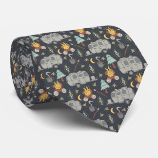 Retro RV Camping Neck Tie ネクタイ