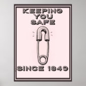 RETRO SAFETY PIN  ポスター (正面)