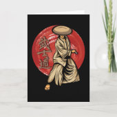 Retro Samurai Warrior with Katana - Japanese カード (正面)