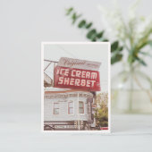 Retro San Francisco Swensons Neon Sign Photo ポストカード (スタンド正面)