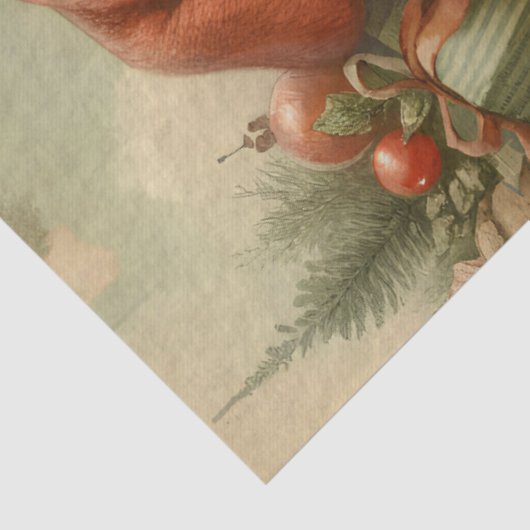 Retro Santa Claus Decoupage 薄葉紙 (詳細)